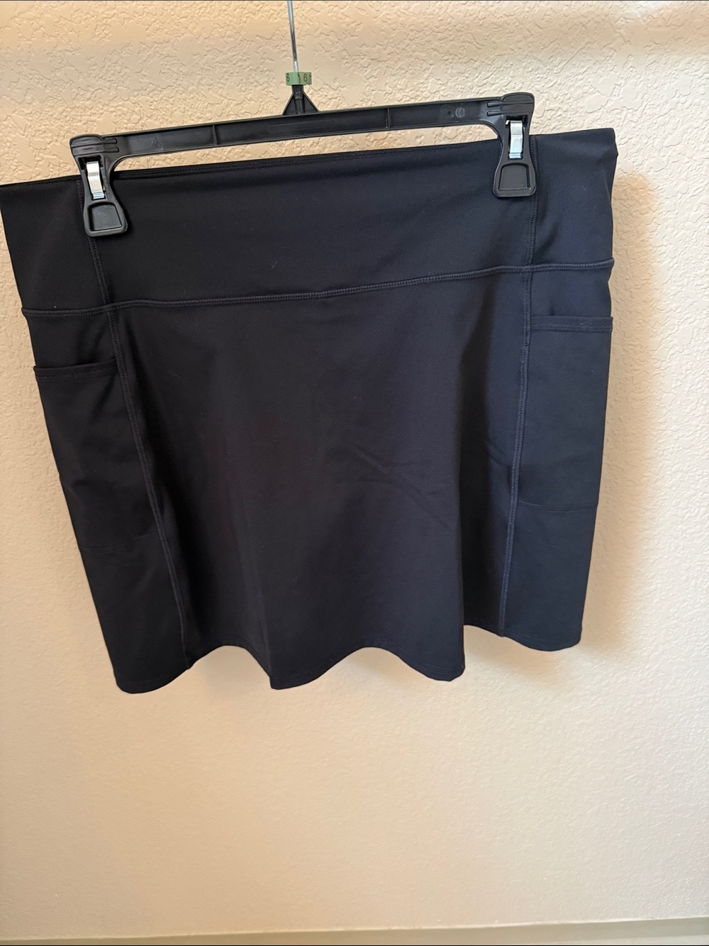 Skechers Black Mini A-Line Skirt with Side Pockets